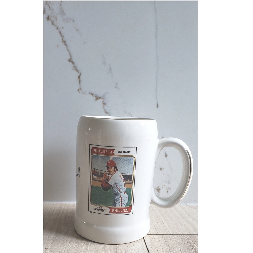 Coffee Mug MLB Philadelphia Phillies Mike Schmidt Third‎ Base Sports Nostalgia